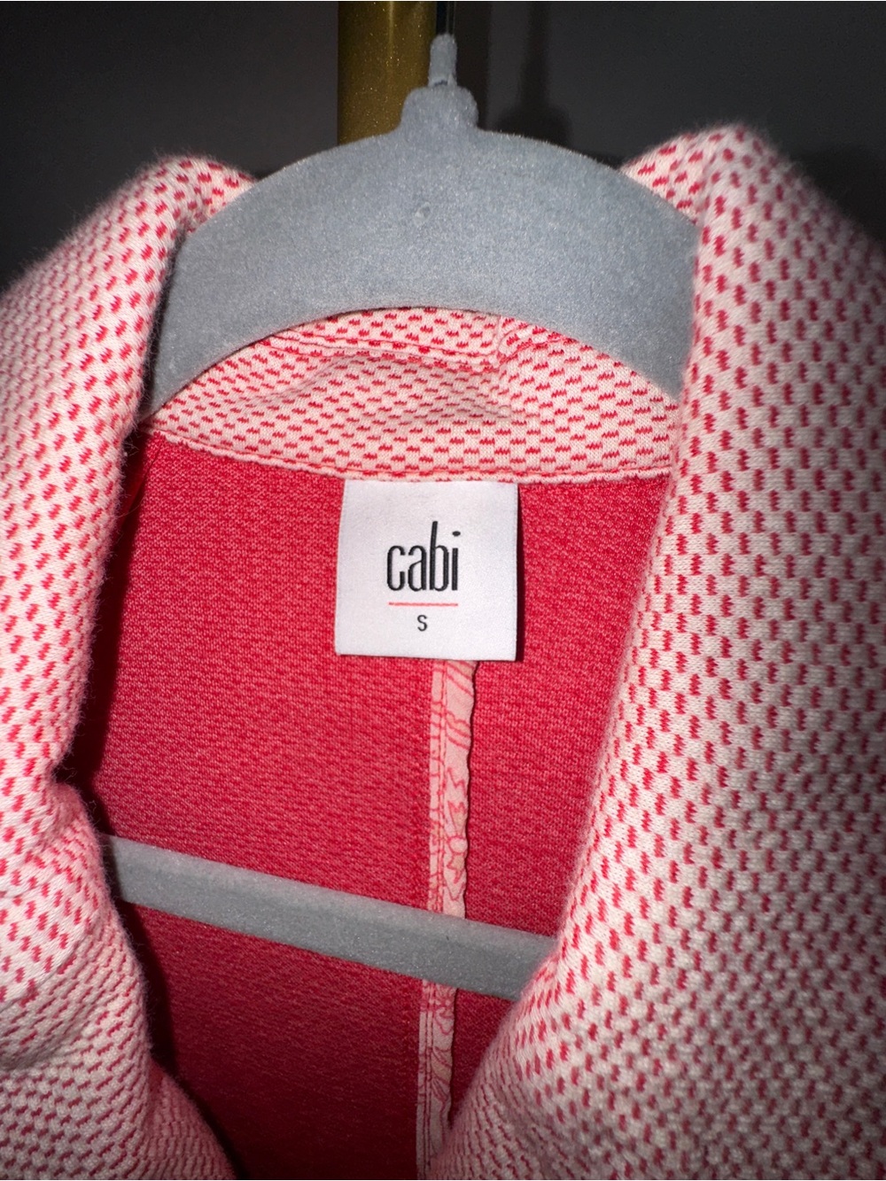 Cabi Pink Cropped Button-Front Jacket - Picture 2 of 3